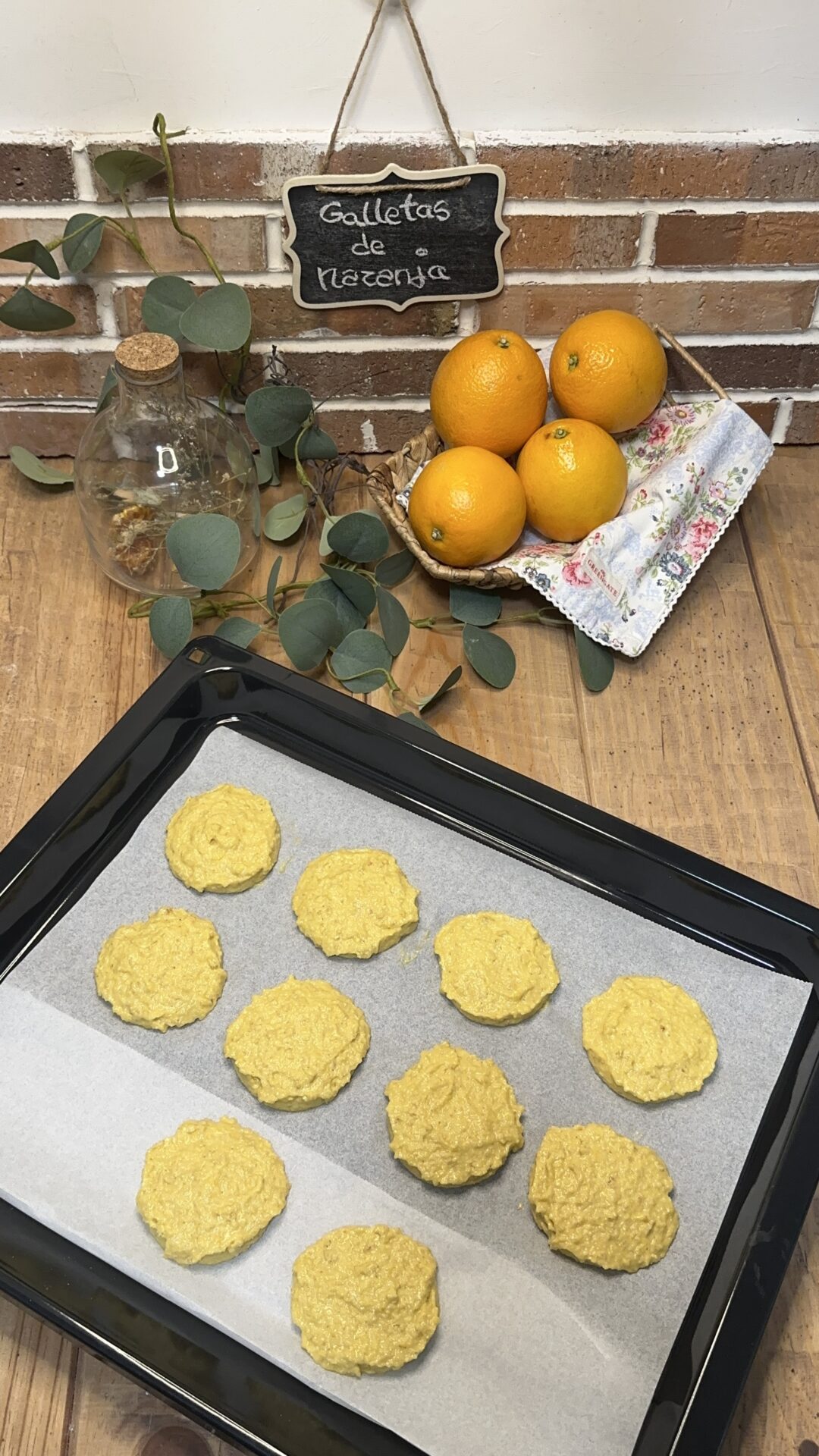 Nuestras galletas de naranja listas para hornear