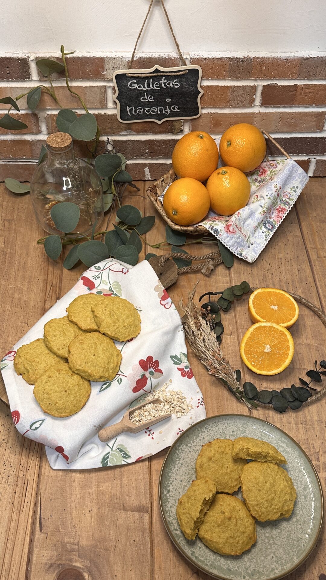 Deliciosas y sanísimas galletas de naranja
