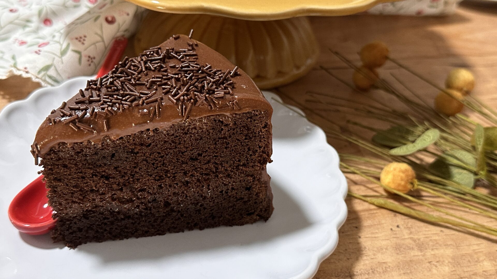 Tarta muerte por chocolate_29 Una porción de la tarta muerte por chocolate de Toledo en Dulce