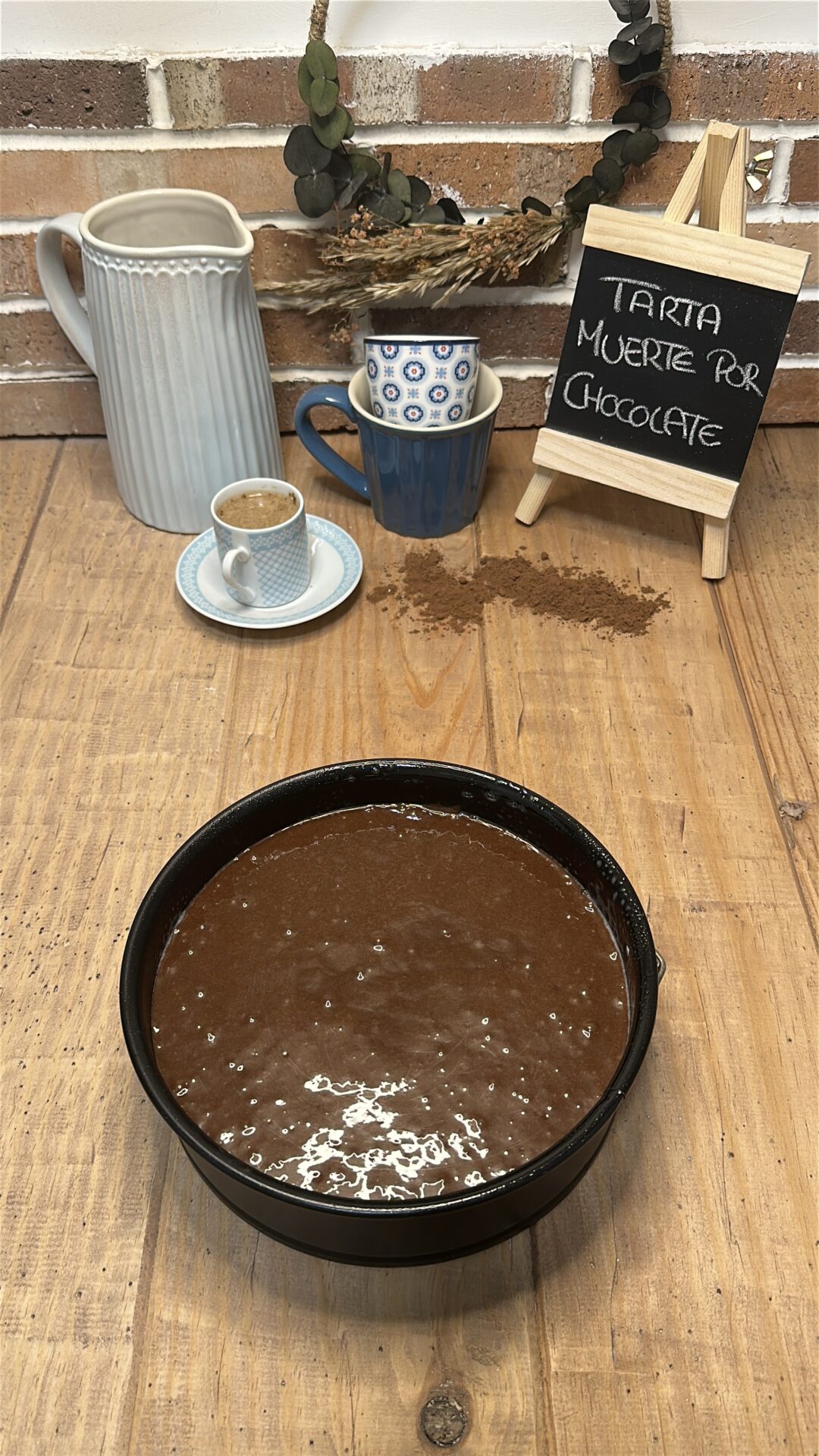 Tarta muerte por chocolate_8 Vertemos en el molde la mezcla