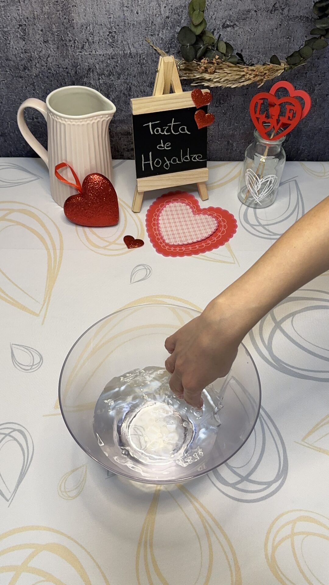 Hidratamos las hojas de gelatina