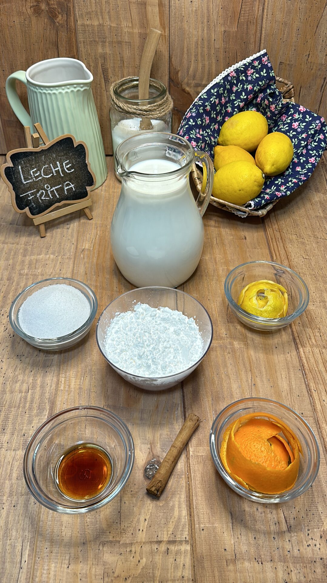 Ingredientes de nuestra leche frita