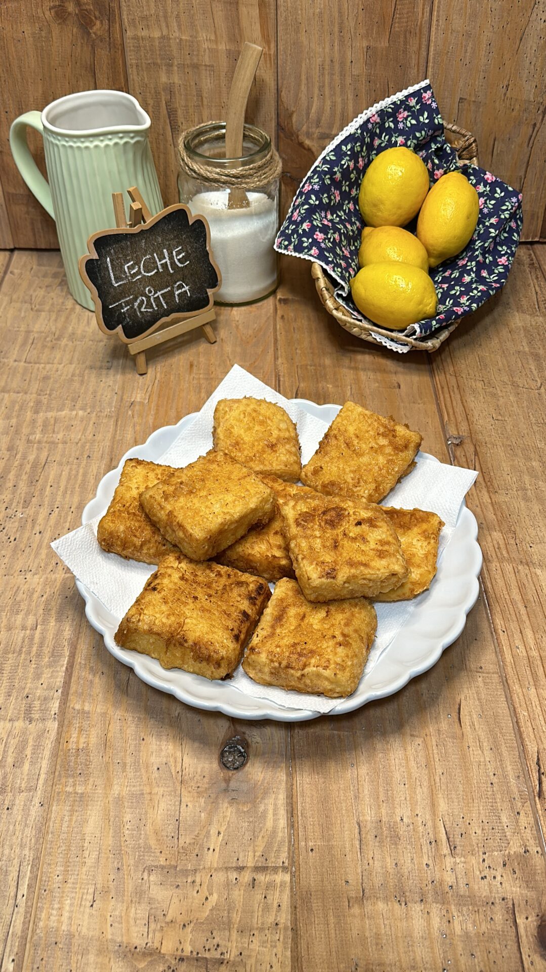 Nuestras porciones de leche frita