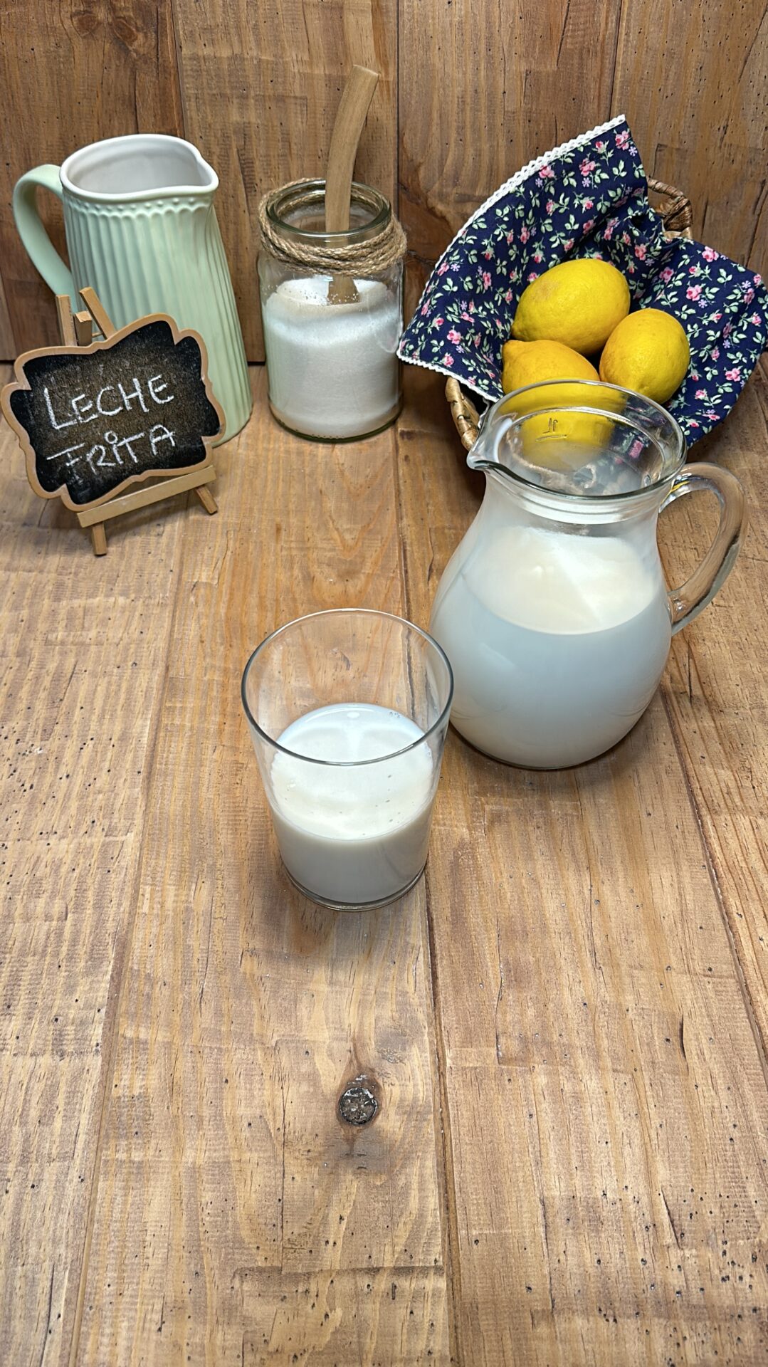 Apartamos un vaso de leche y reservamos