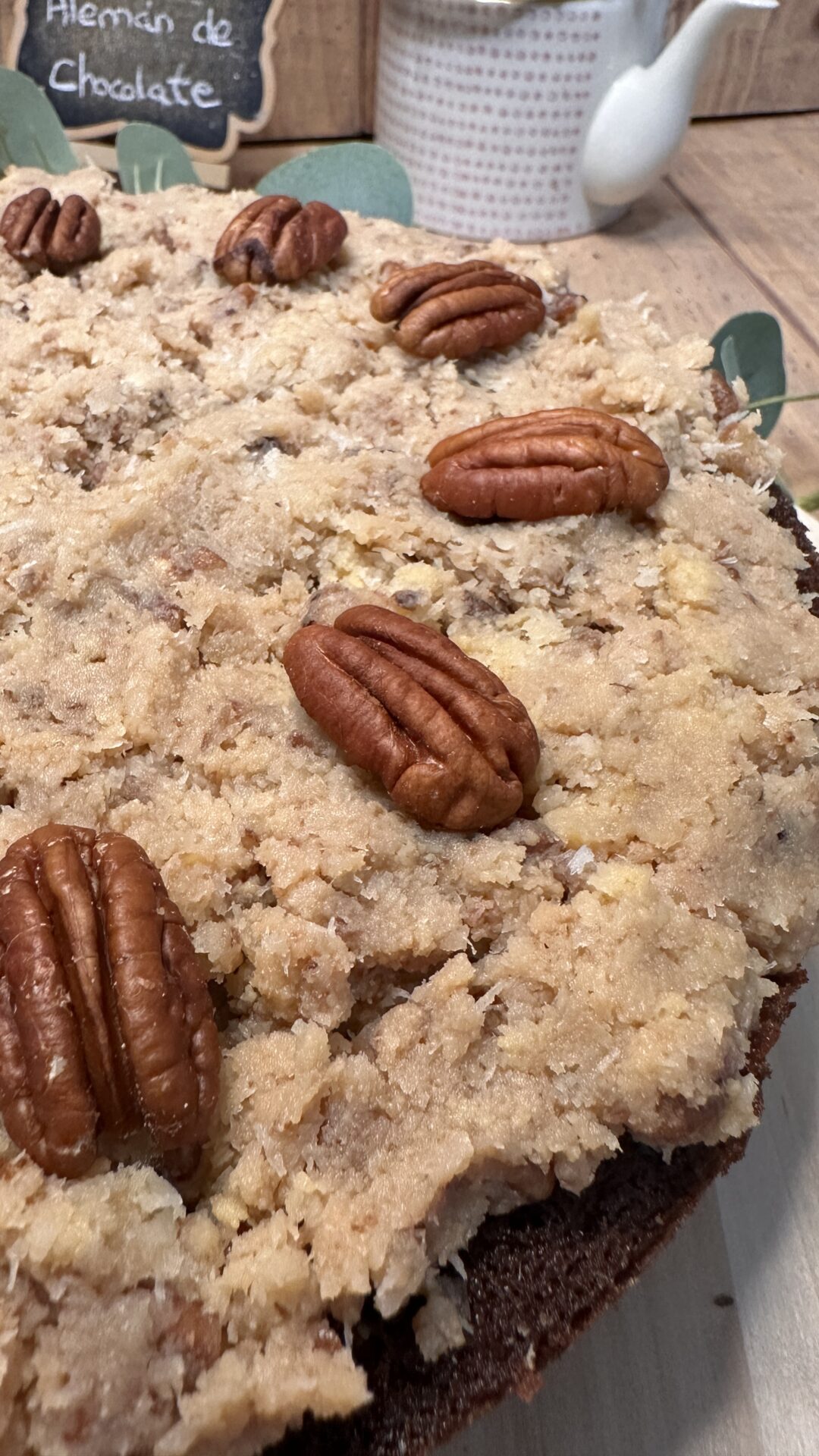 Delicioso pastel alemán de chocolate