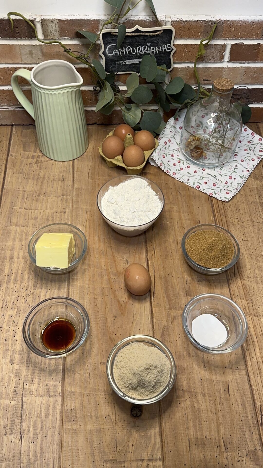 Ingredientes de nuestras galletas campurrianas