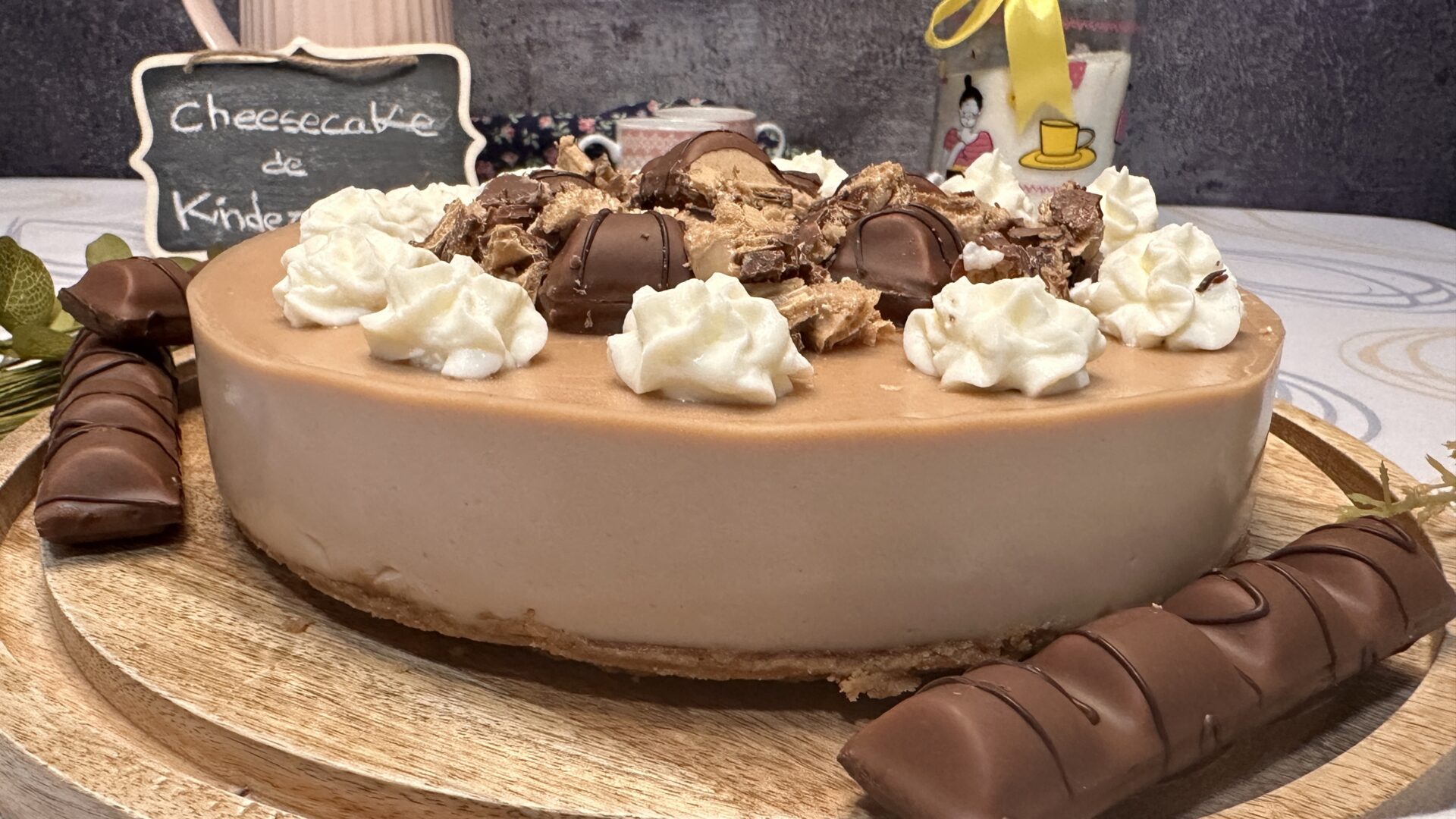 Atrévete con esta increíble cheesecake Kinder