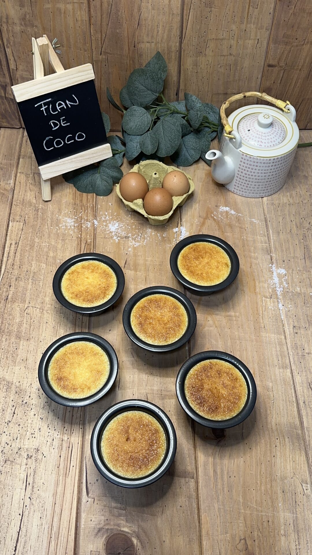Dejamos enfriar nuestro flan de coco