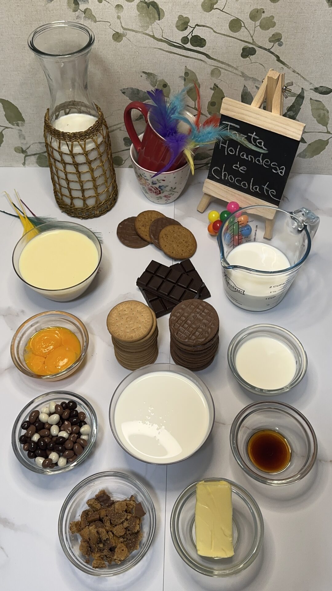 Ingredientes de nuestra tarta holandesa