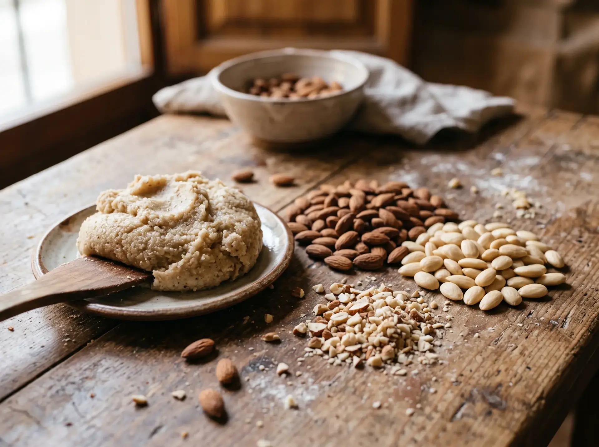 Almendras utilizadas para elaborar mazapán de Toledo